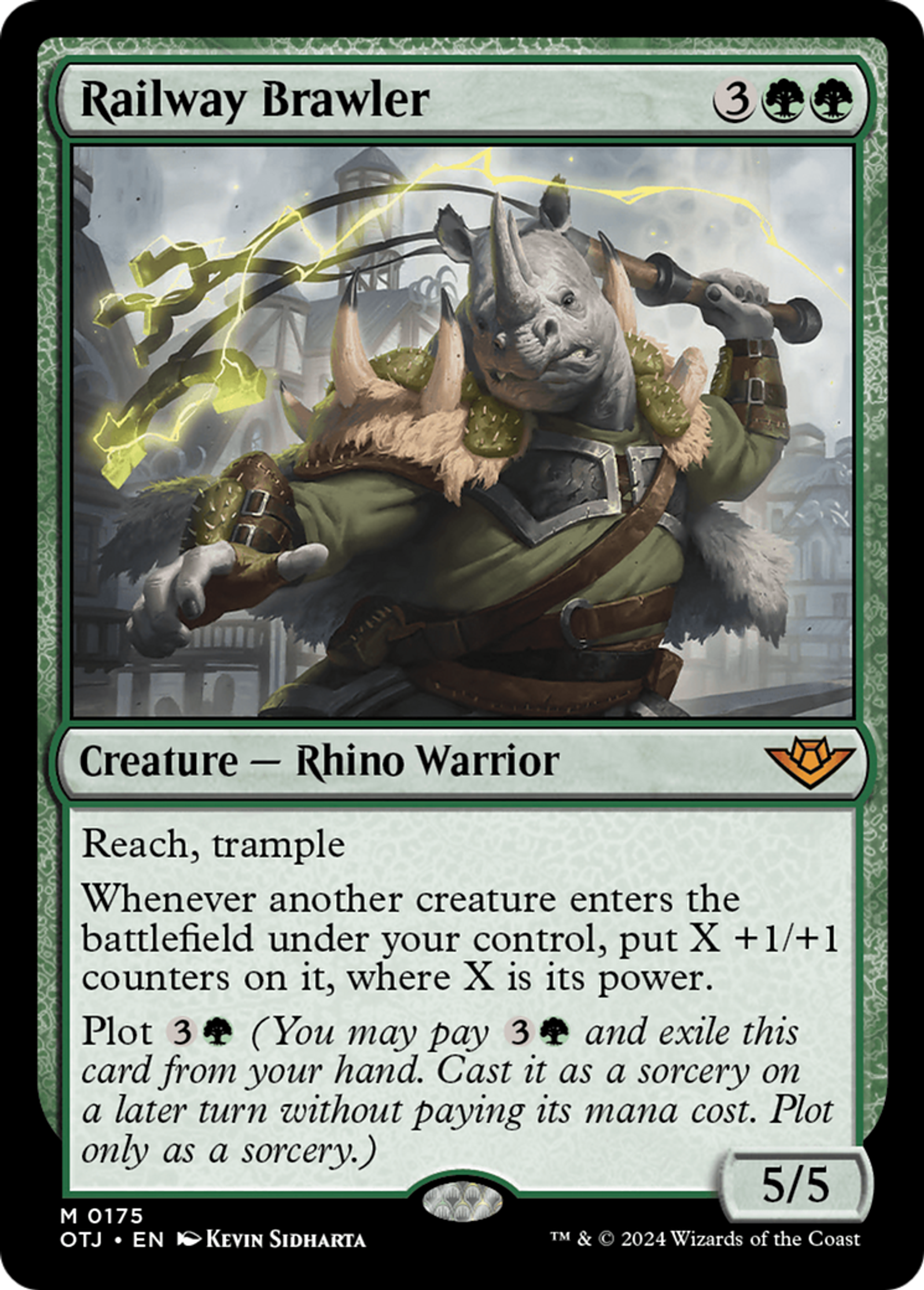 Railway Brawler — Outlaws of Thunder Junction — Magic: The Gathering