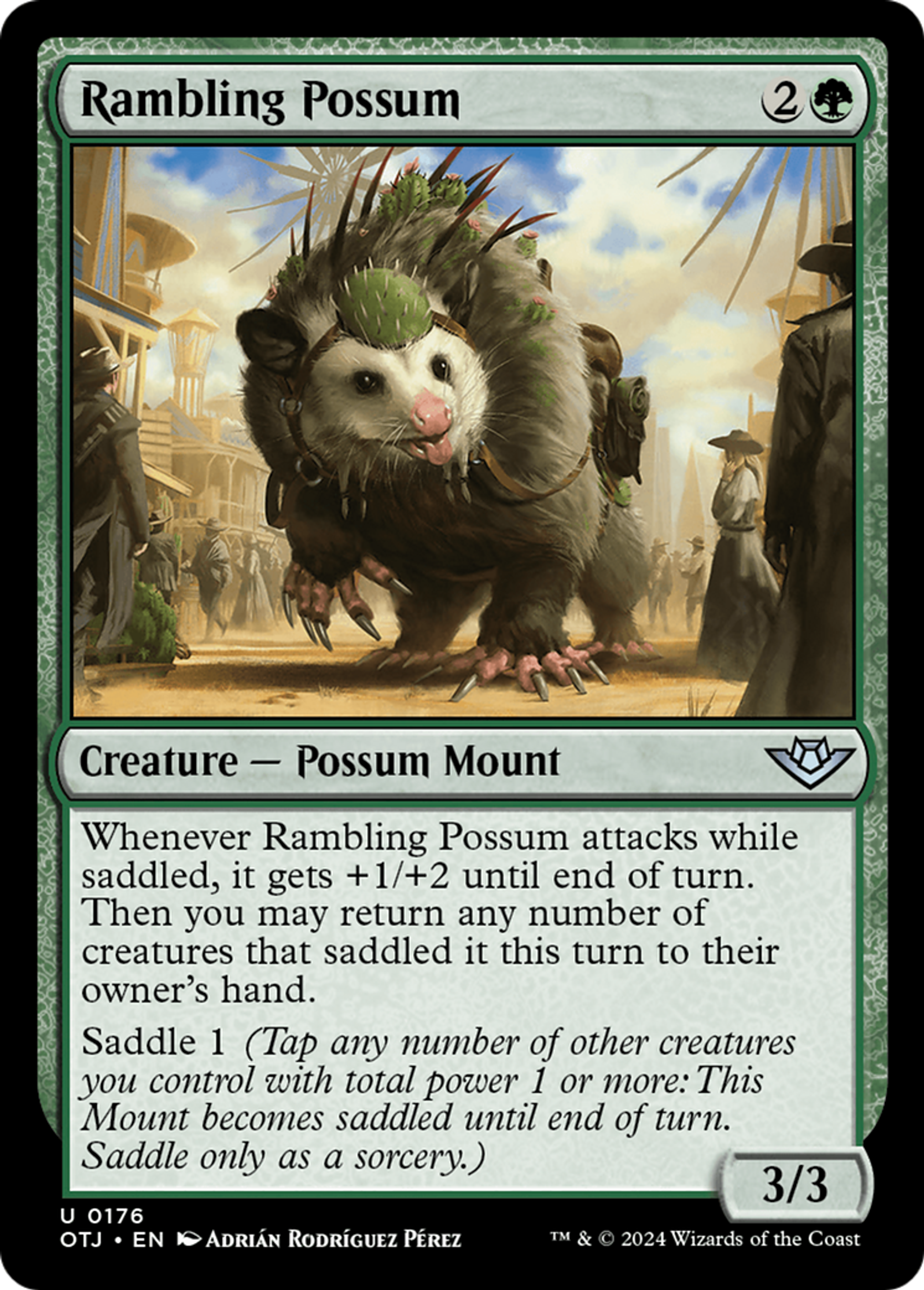 Rambling Possum — Outlaws of Thunder Junction — Magic: The Gathering