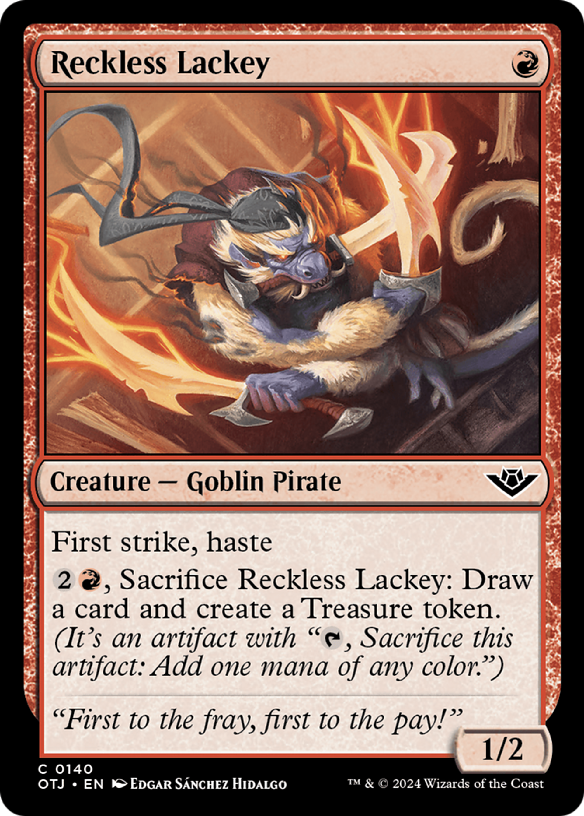 Reckless Lackey — Outlaws of Thunder Junction — Magic: The Gathering