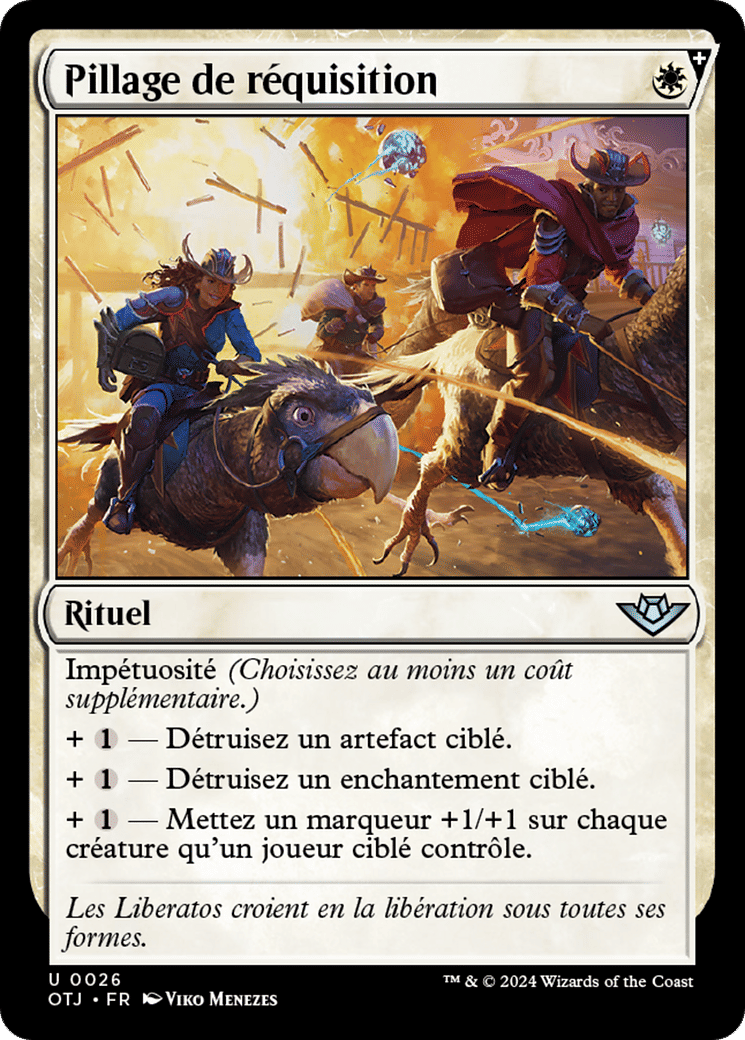 Pillage de réquisition — Outlaws of Thunder Junction — Magic: The Gathering