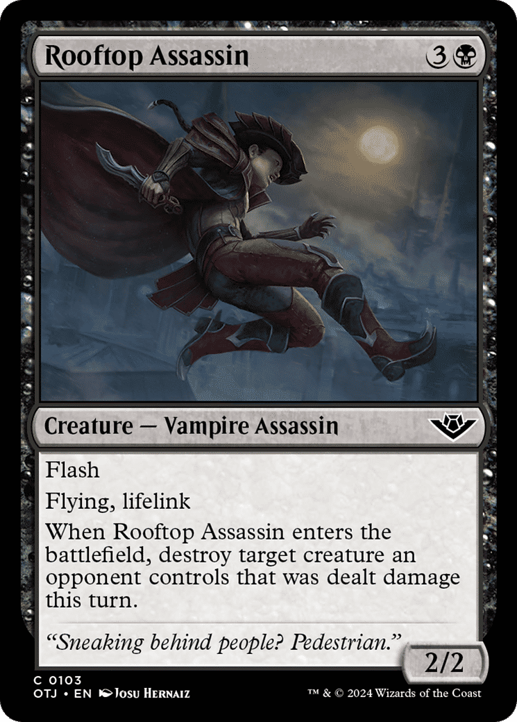 Rooftop Assassin — Outlaws of Thunder Junction — Magic: The Gathering
