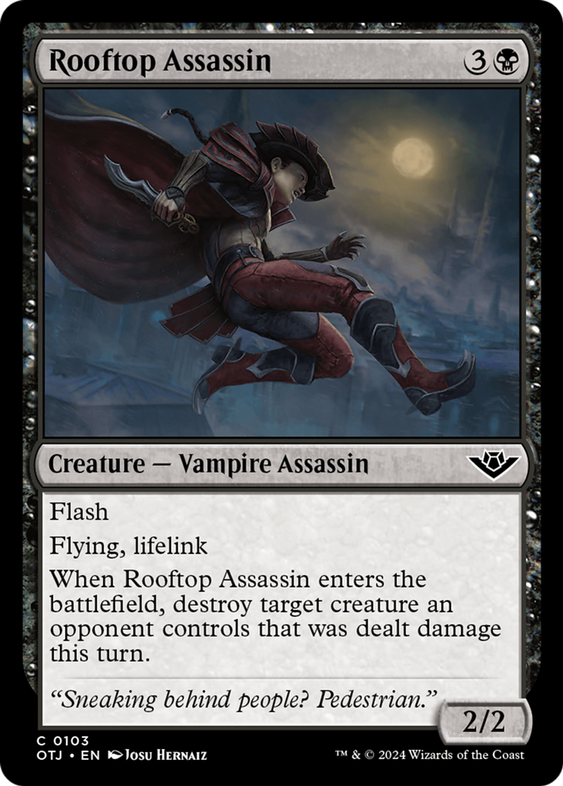 Rooftop Assassin — Outlaws of Thunder Junction — Magic: The Gathering