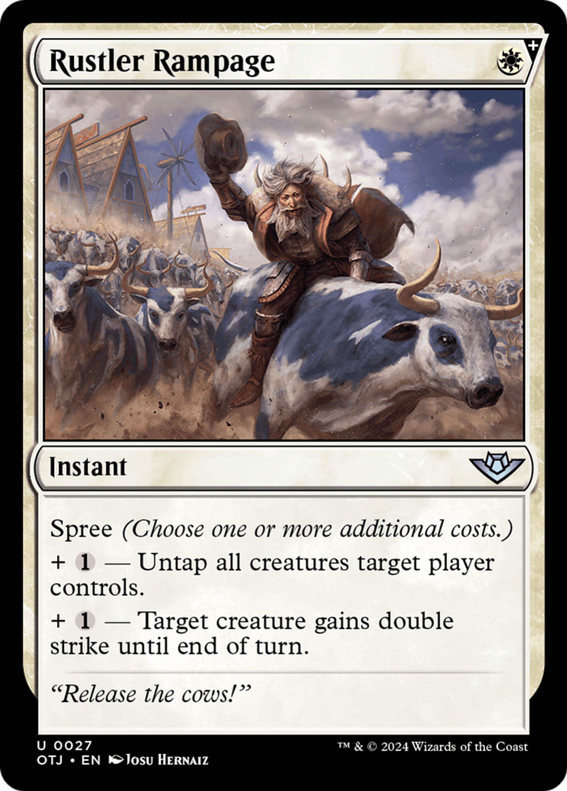 Sauvagerie du voleur de bétail — Outlaws of Thunder Junction — Magic: The Gathering