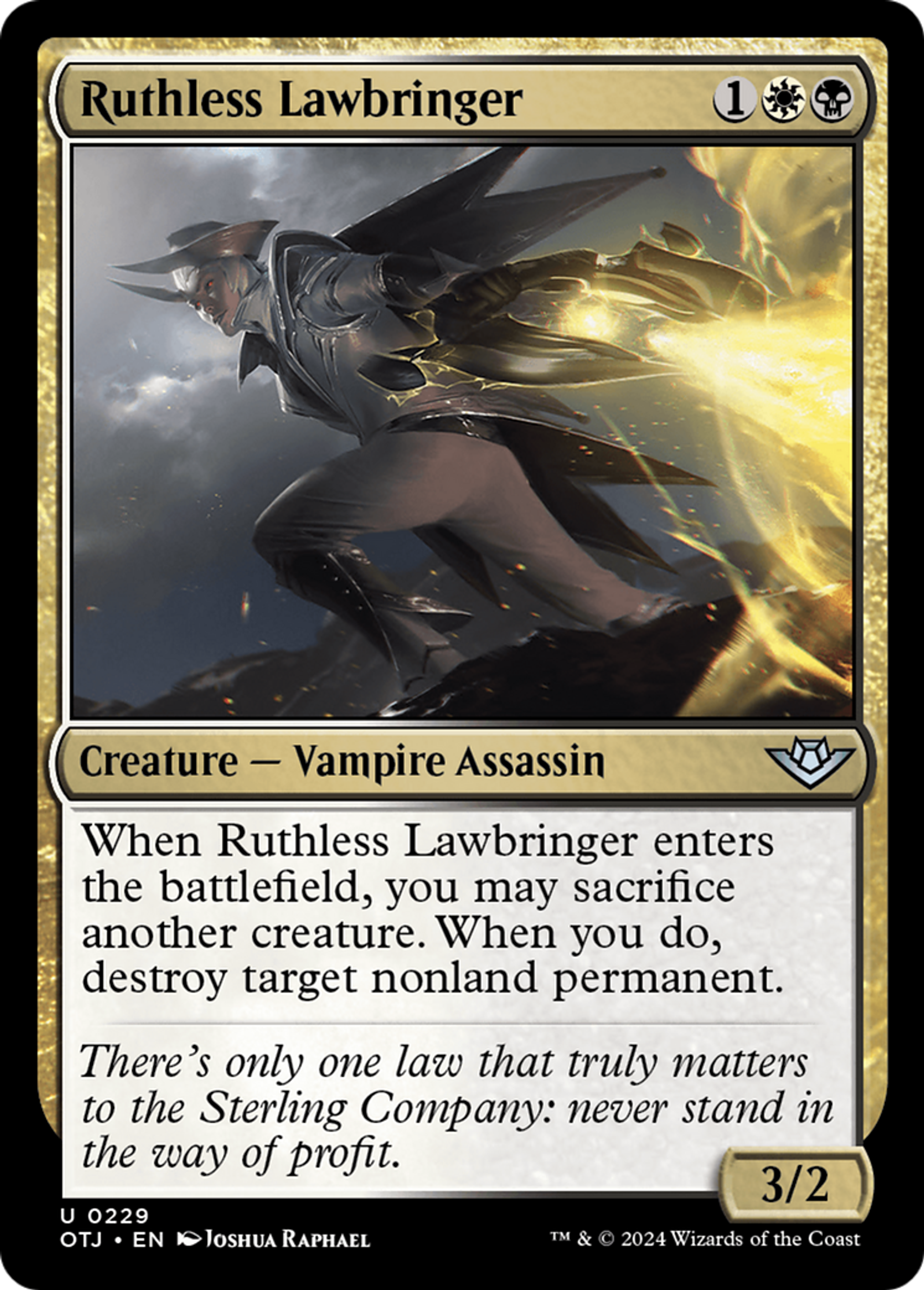 Ruthless Lawbringer — Outlaws of Thunder Junction — Magic: The Gathering
