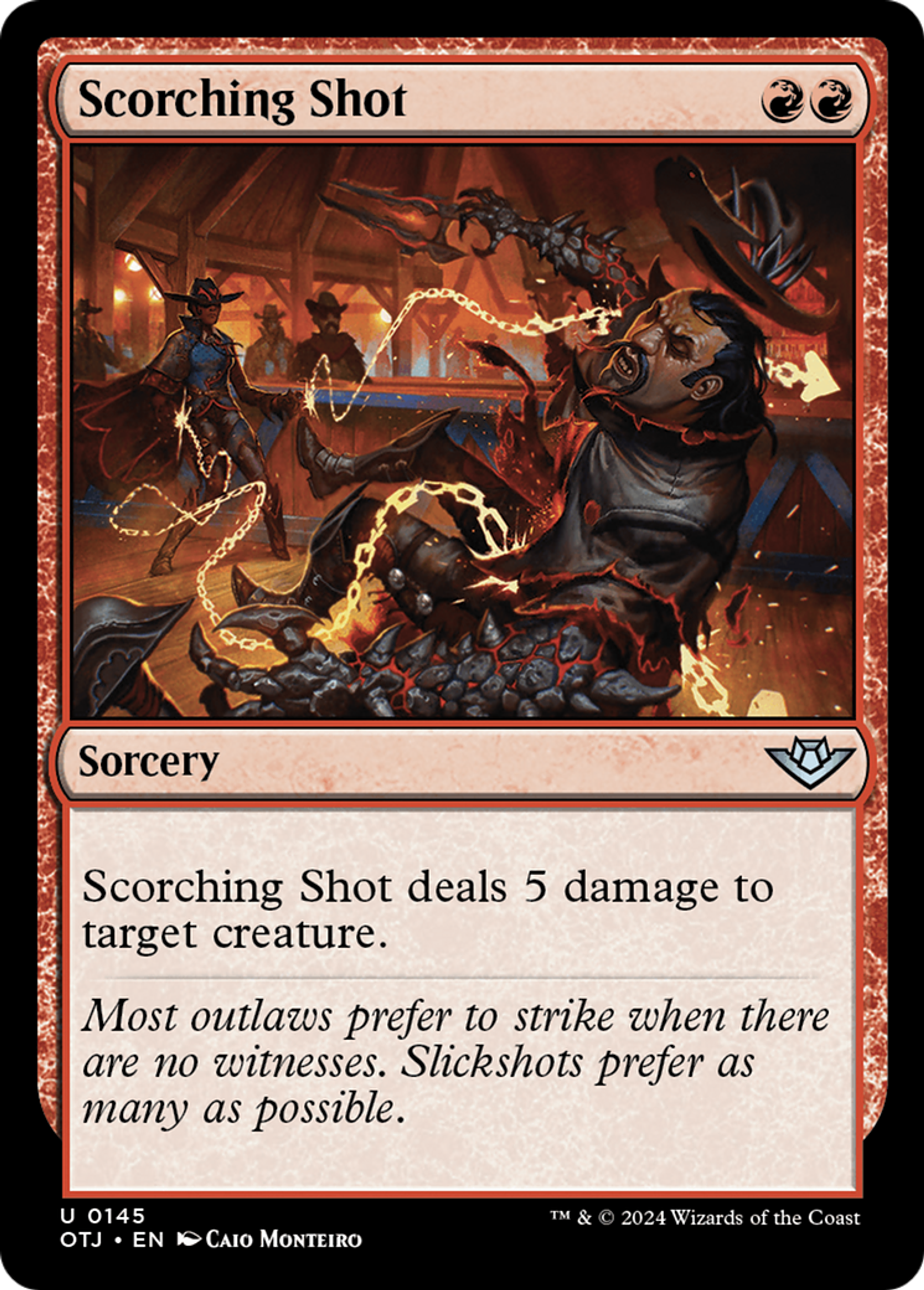 Tir ardent — Outlaws of Thunder Junction — Magic: The Gathering