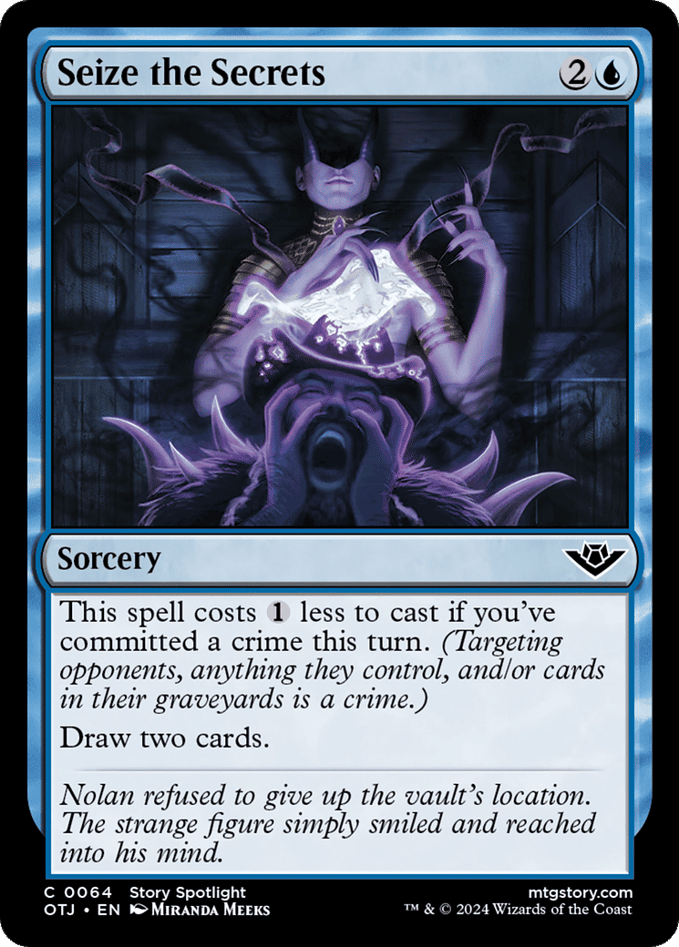 Seize the Secrets — Outlaws of Thunder Junction — Magic: The Gathering