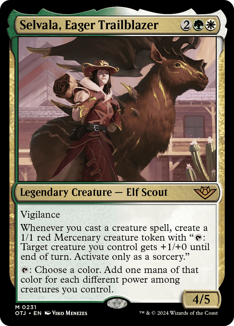 Selvala, Eager Trailblazer — Outlaws of Thunder Junction — Magic: The Gathering