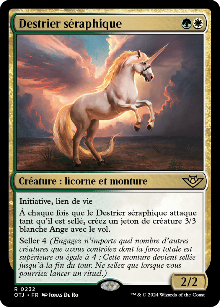 Destrier séraphique — Outlaws of Thunder Junction — Magic: The Gathering