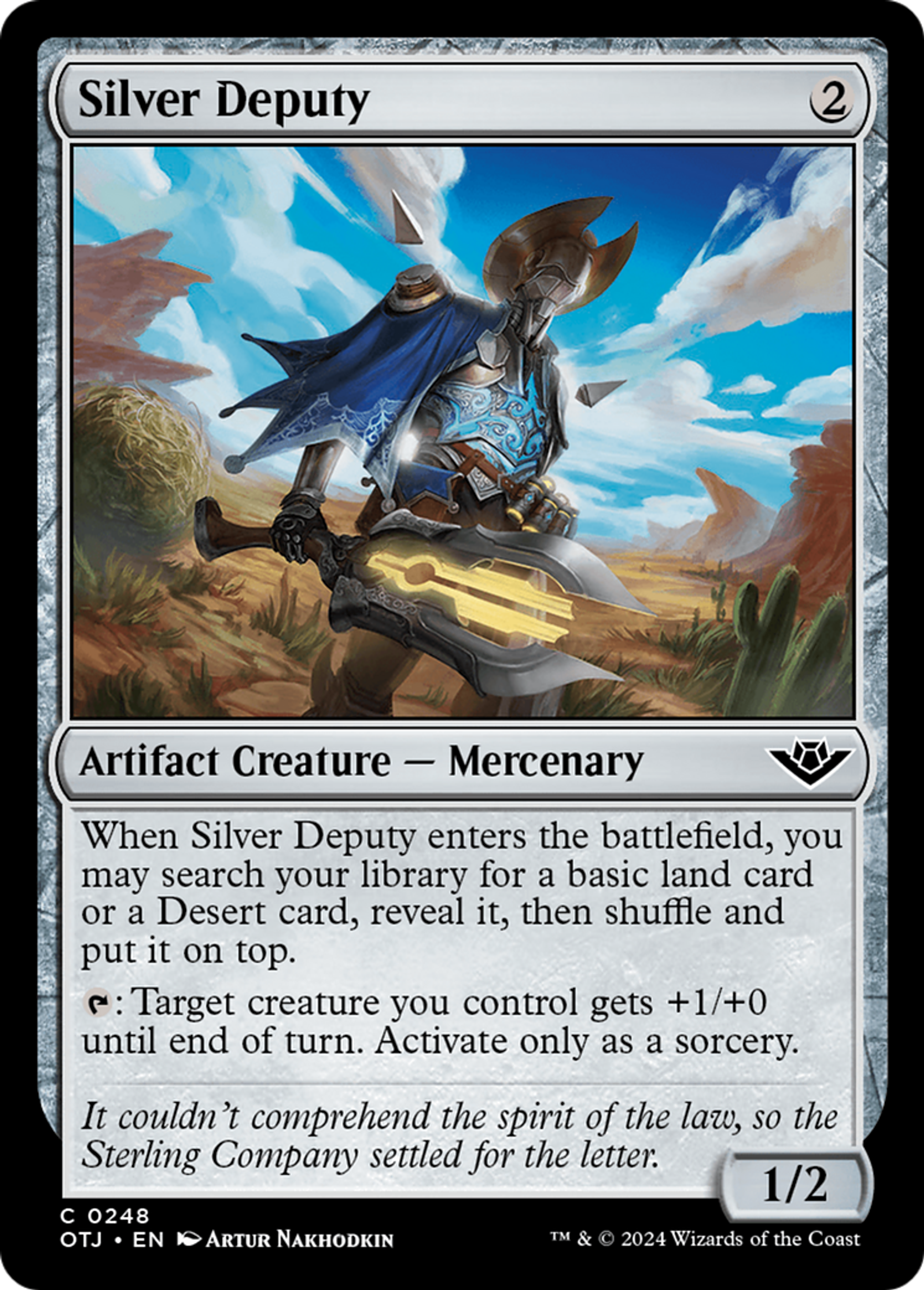 Silver Deputy — Outlaws of Thunder Junction — Magic: The Gathering