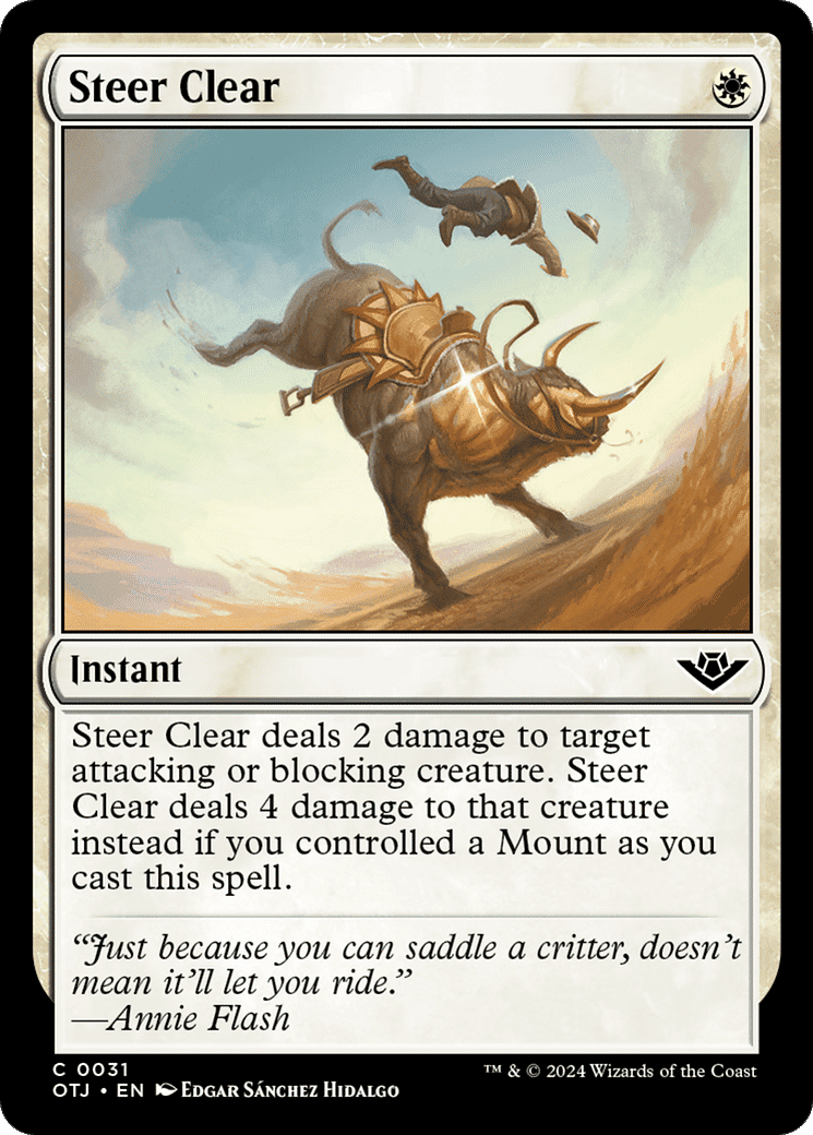 Steer Clear — Outlaws of Thunder Junction — Magic: The Gathering