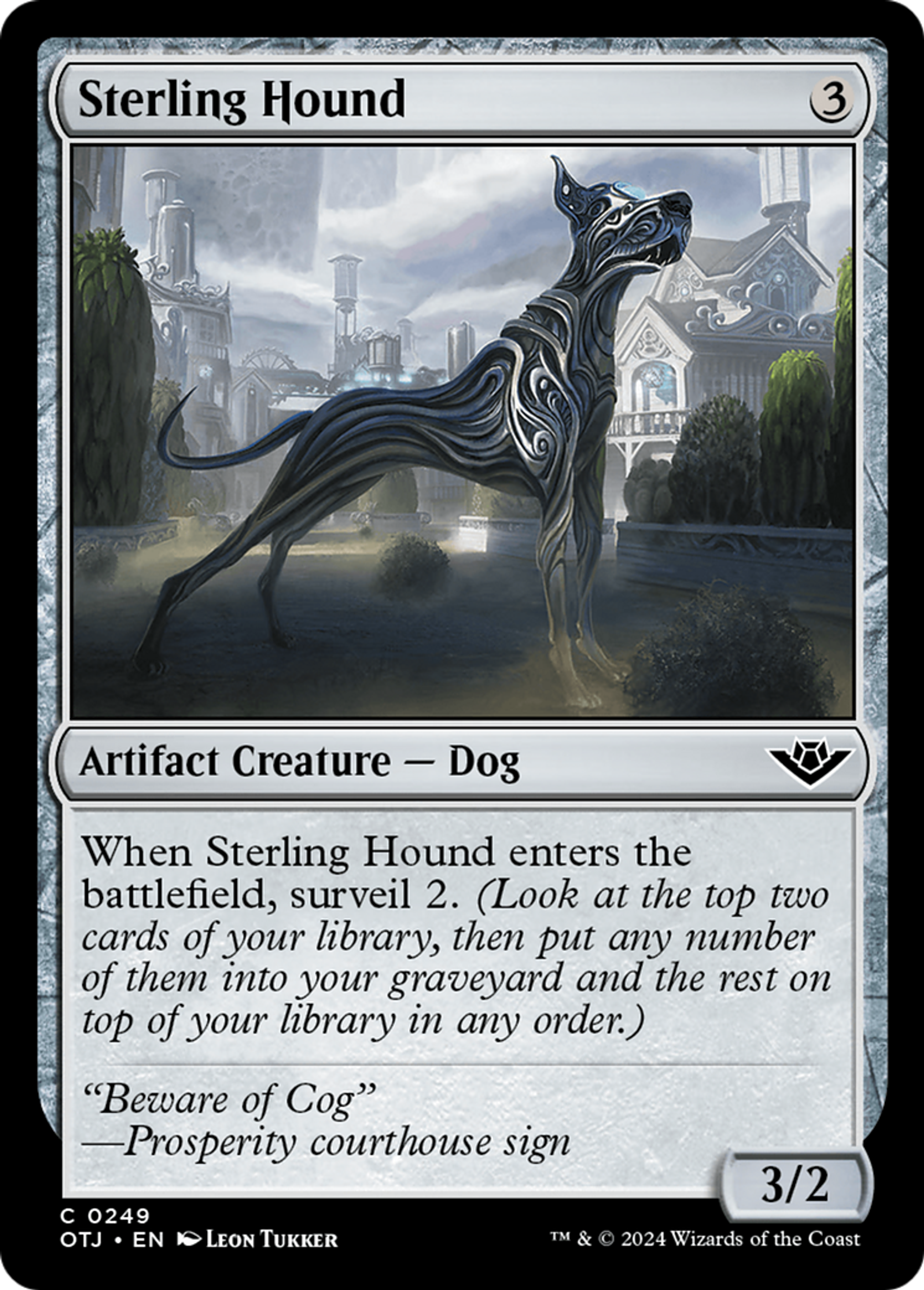 Chien d'Argenfin — Outlaws of Thunder Junction — Magic: The Gathering