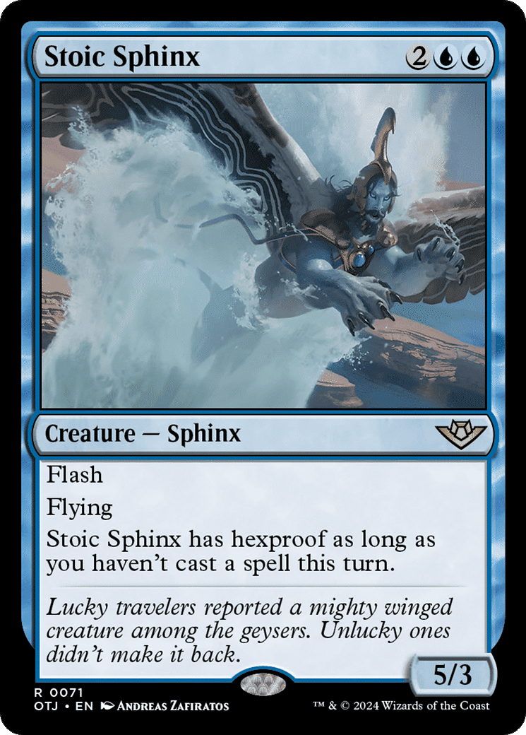 Stoic Sphinx — Outlaws of Thunder Junction — Magic: The Gathering
