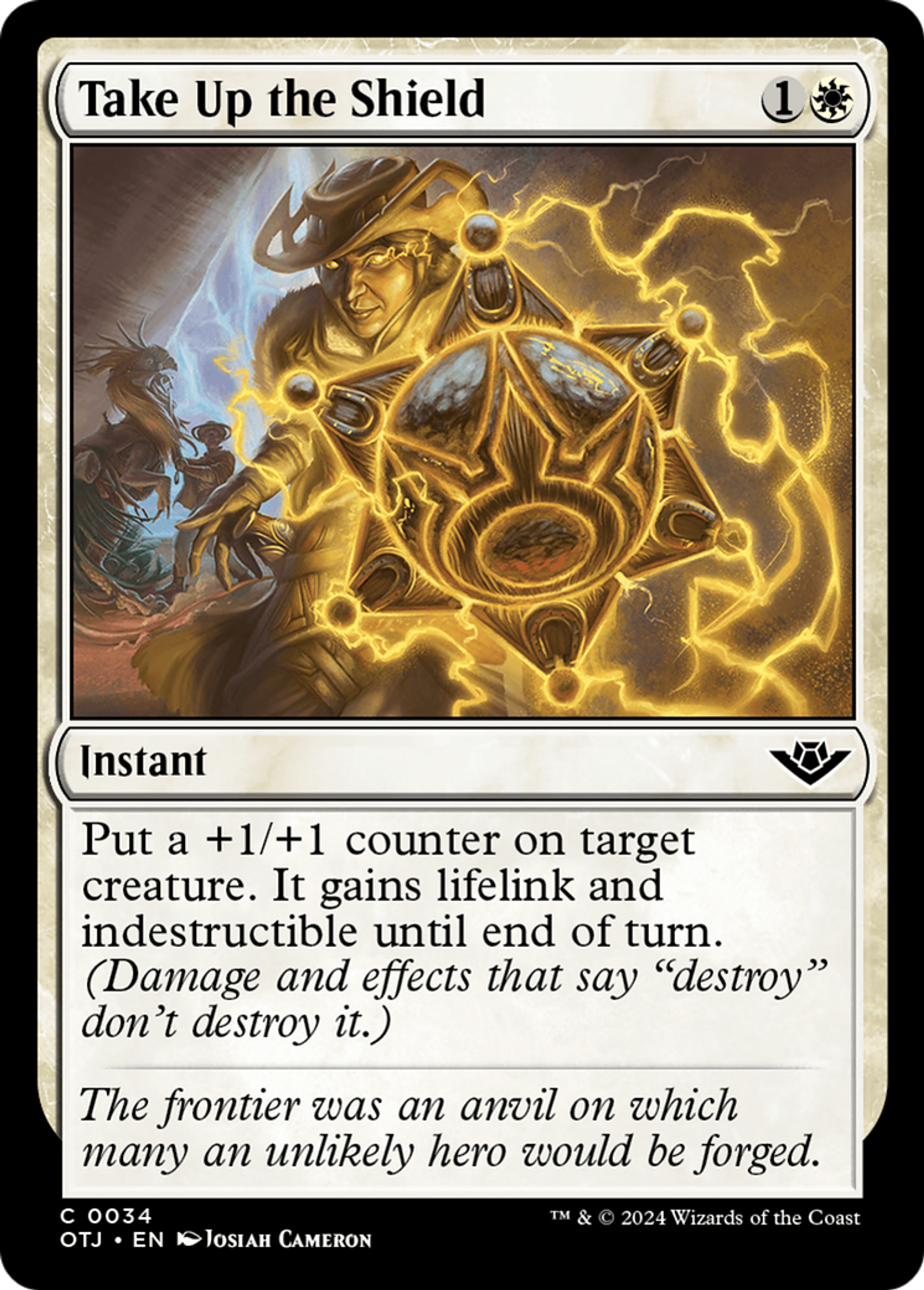 Take Up the Shield — Outlaws of Thunder Junction — Magic: The Gathering
