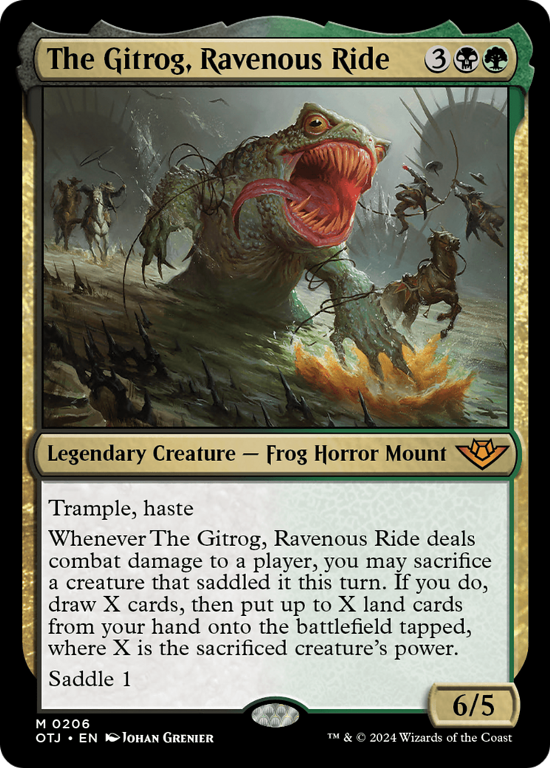 Le Gitrog, monture vorace — Outlaws of Thunder Junction — Magic: The Gathering