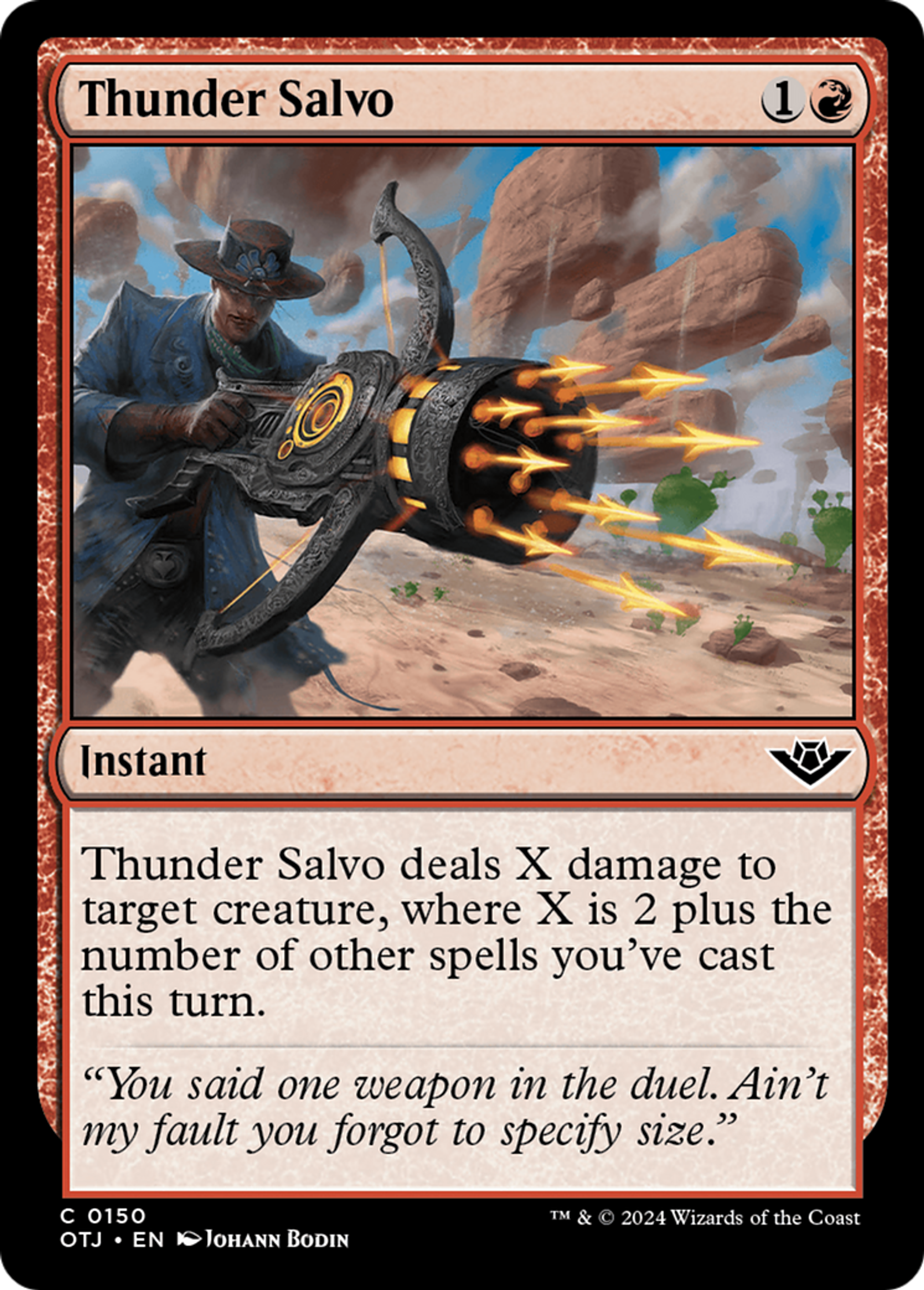 Thunder Salvo — Outlaws of Thunder Junction — Magic: The Gathering