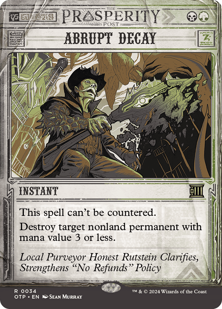Abrupt Decay — Breaking News — Magic: The Gathering