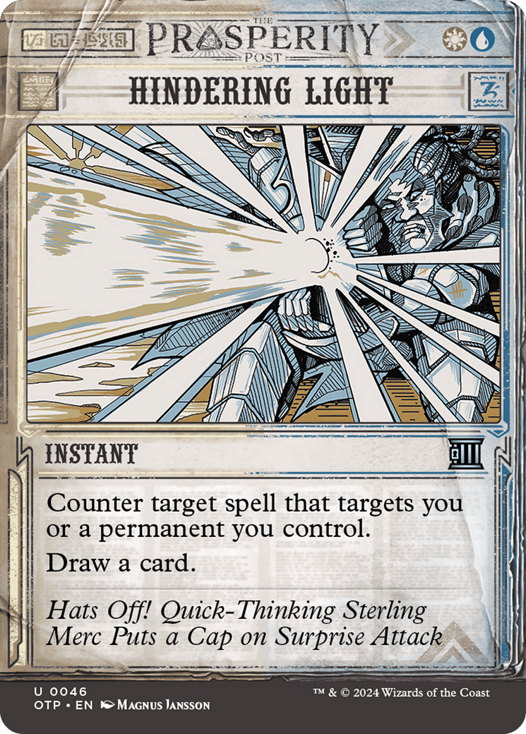 Hindering Light — Breaking News — Magic: The Gathering