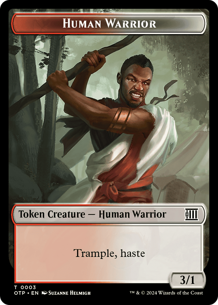 Human Warrior — Breaking News — Magic: The Gathering