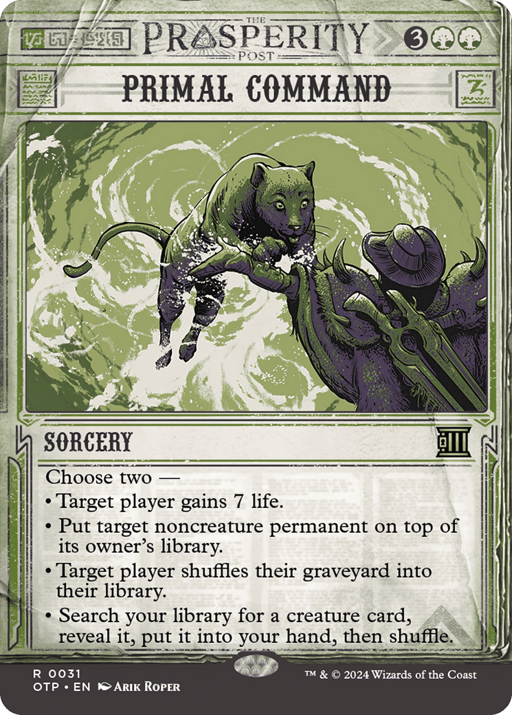Primal Command — Breaking News — Magic: The Gathering