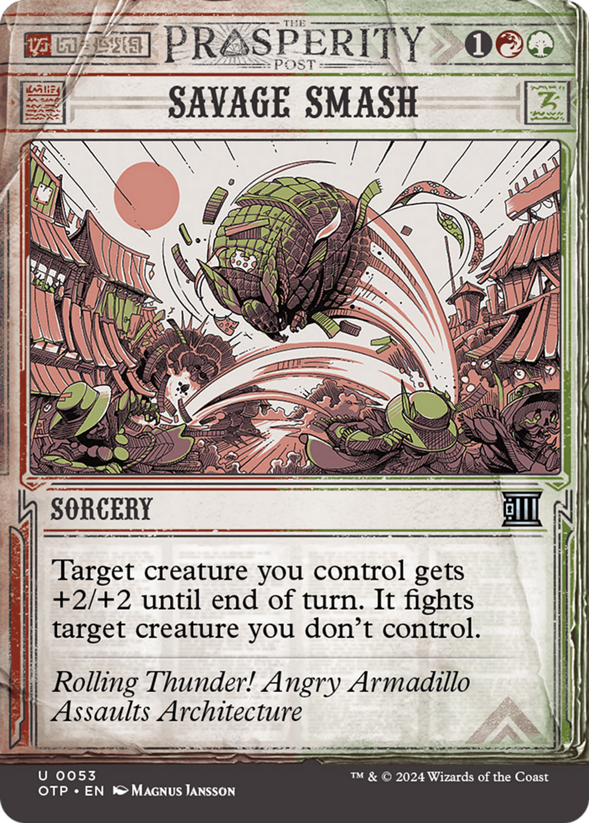 Savage Smash — Breaking News — Magic: The Gathering