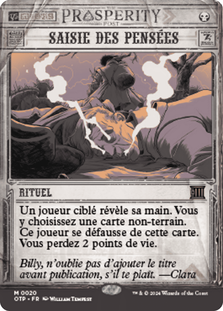 Saisie des pensées — Breaking News — Magic: The Gathering