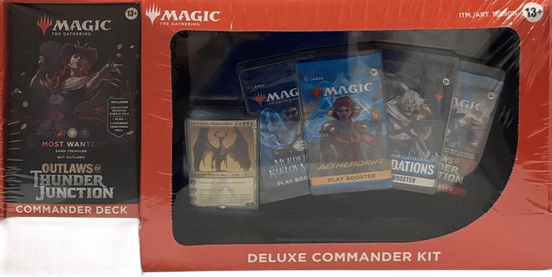 Deluxe Commander Kit Les hors-la-loi de Croisetonnerre – Most Wanted — Outlaws of Thunder Junction Commander — Magic: The Gathering