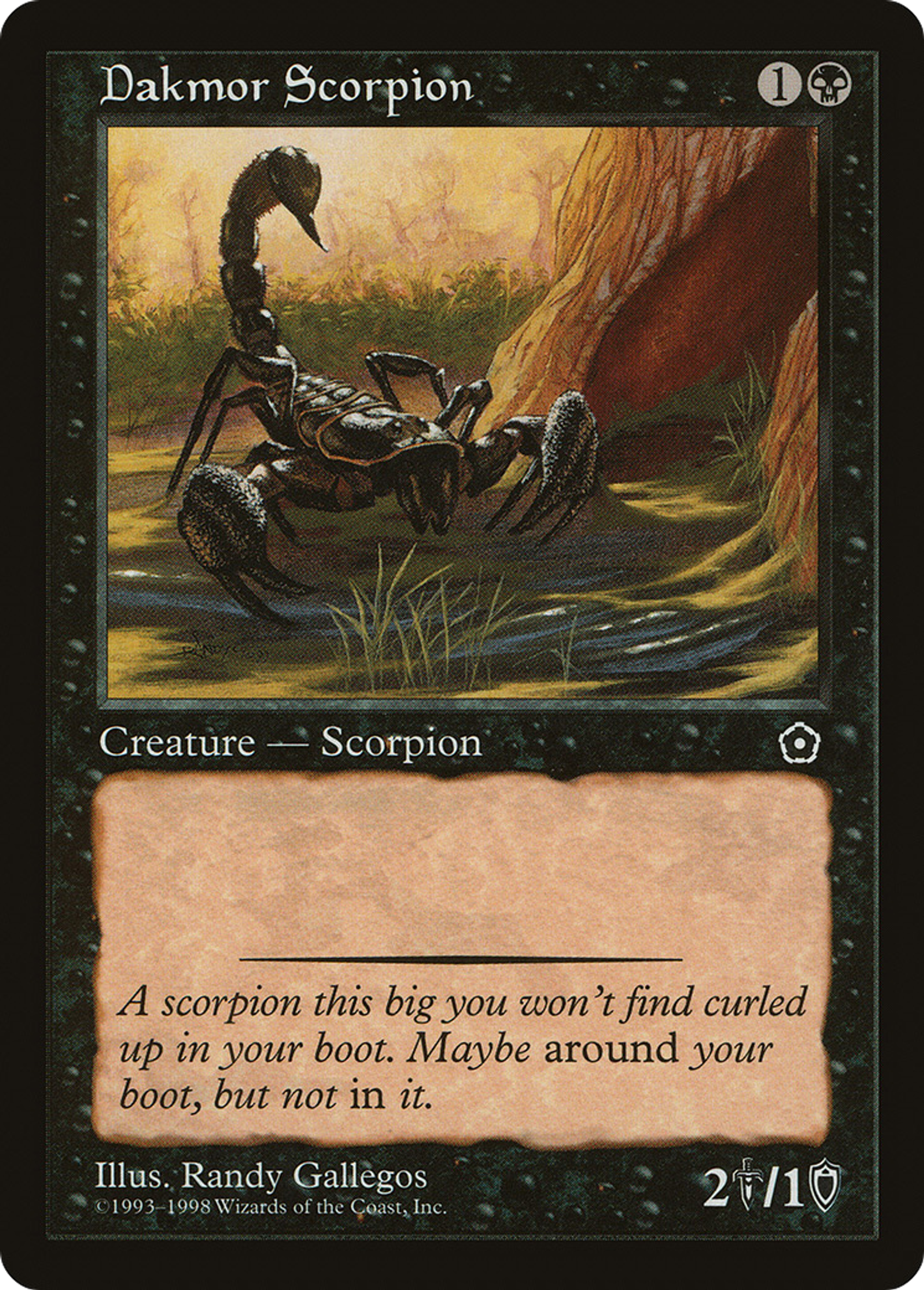 Scorpion du Marennois — Portal Second Age — Magic: The Gathering