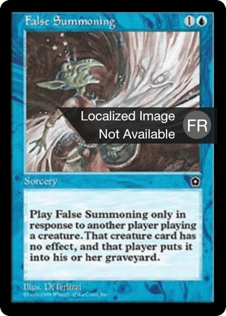 Fausse invocation — Portal Second Age — Magic: The Gathering