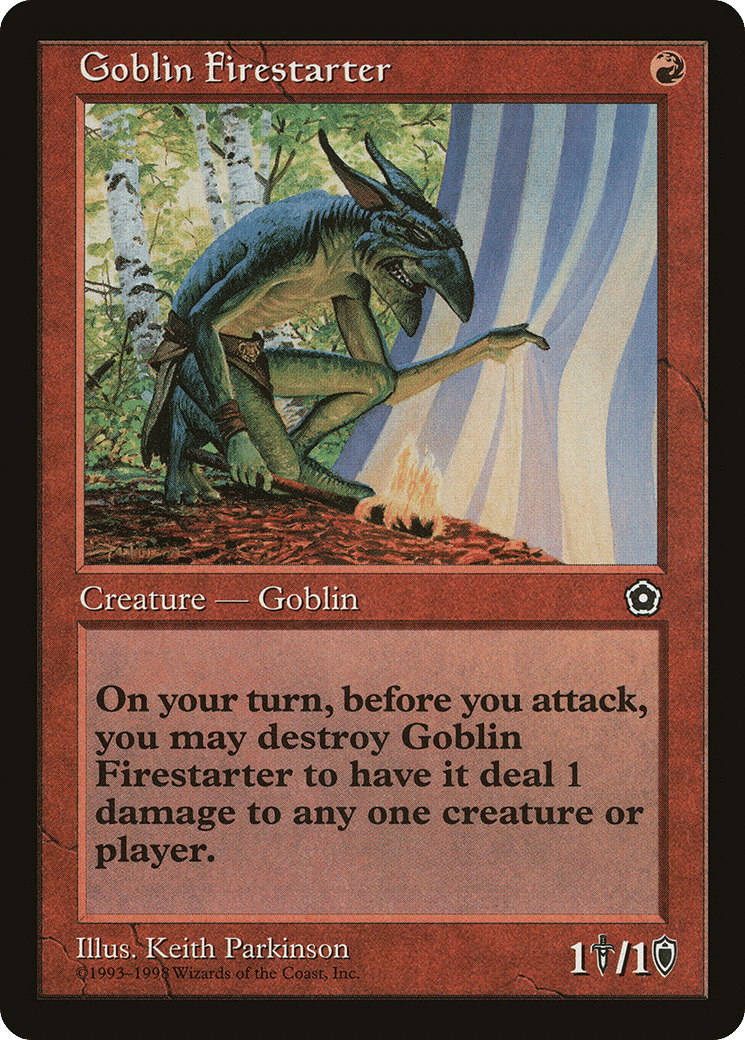 Goblin Firestarter — Portal Second Age — Magic: The Gathering