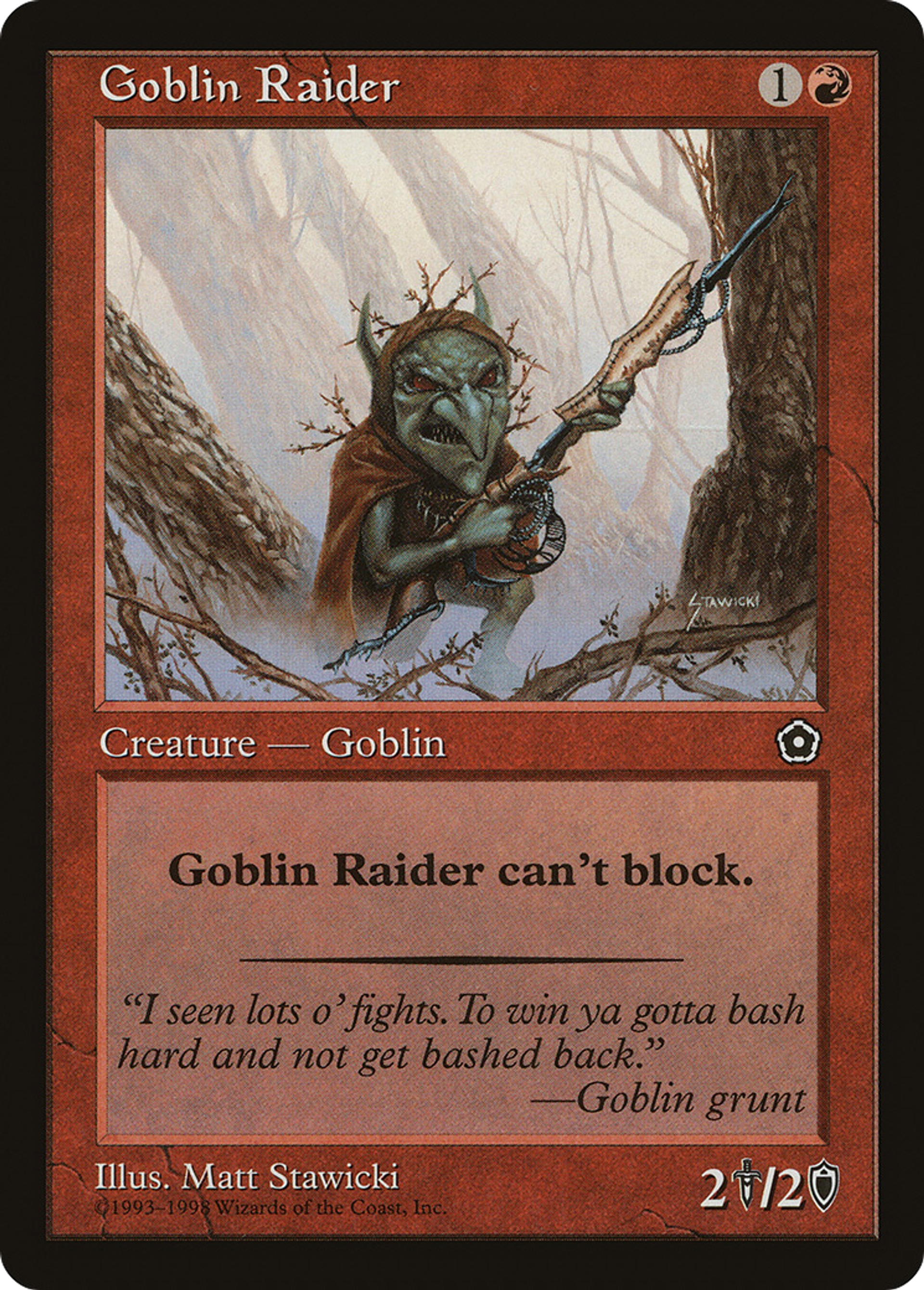 Goblin Raider — Portal Second Age — Magic: The Gathering