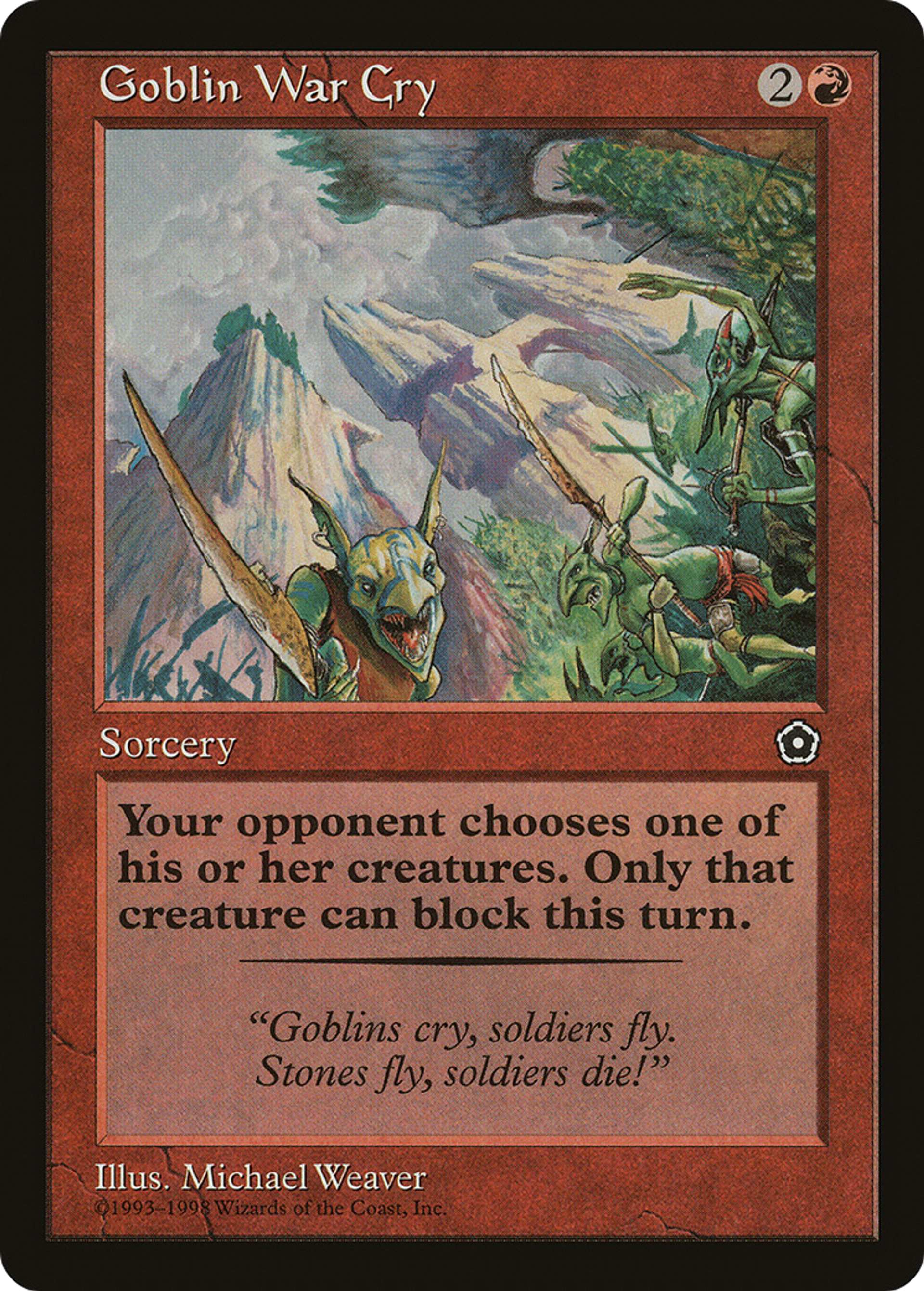 Cri de guerre des gobelins — Portal Second Age — Magic: The Gathering