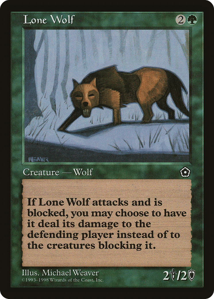 Lone Wolf — Portal Second Age — Magic: The Gathering