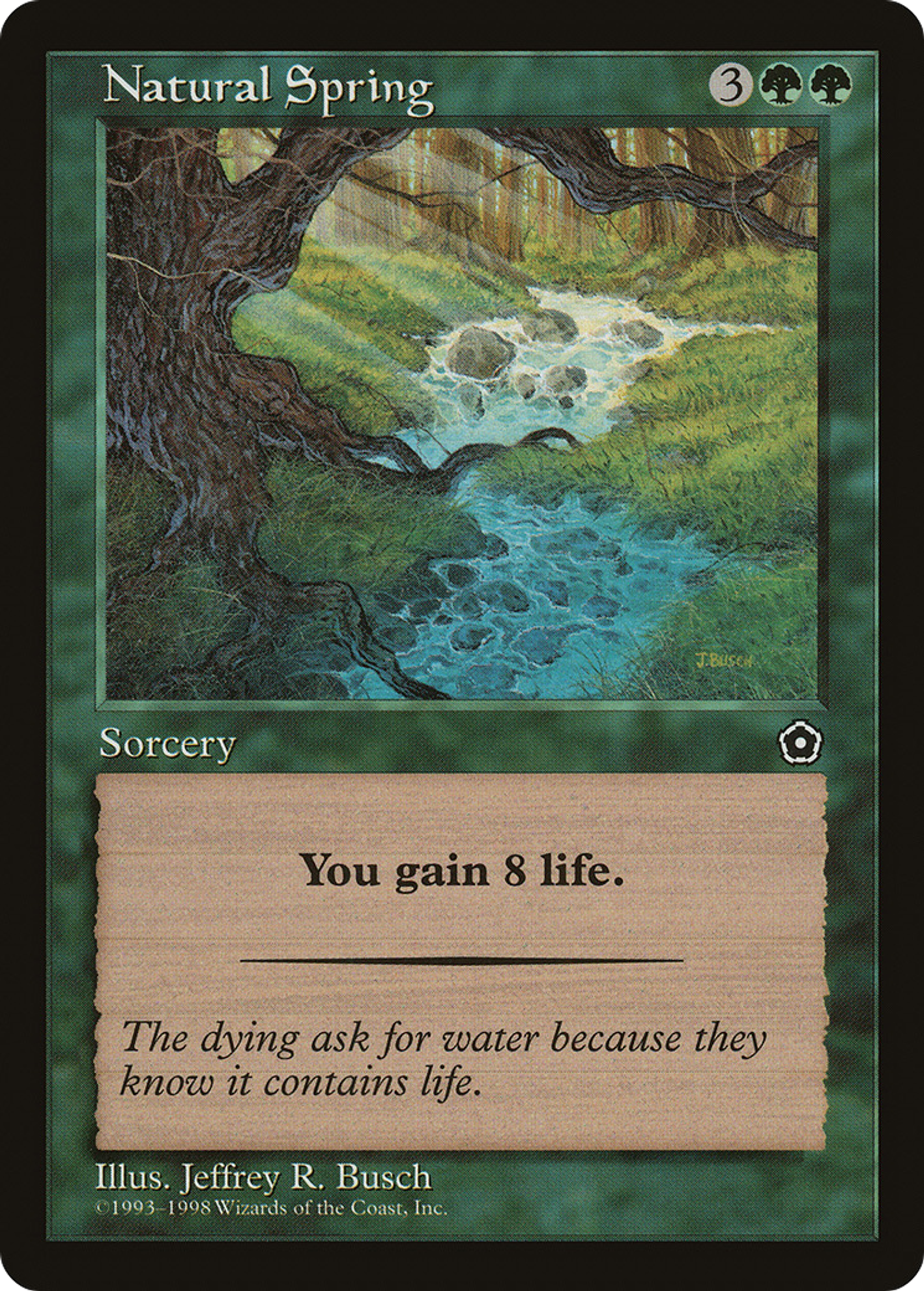 Natural Spring — Portal Second Age — Magic: The Gathering