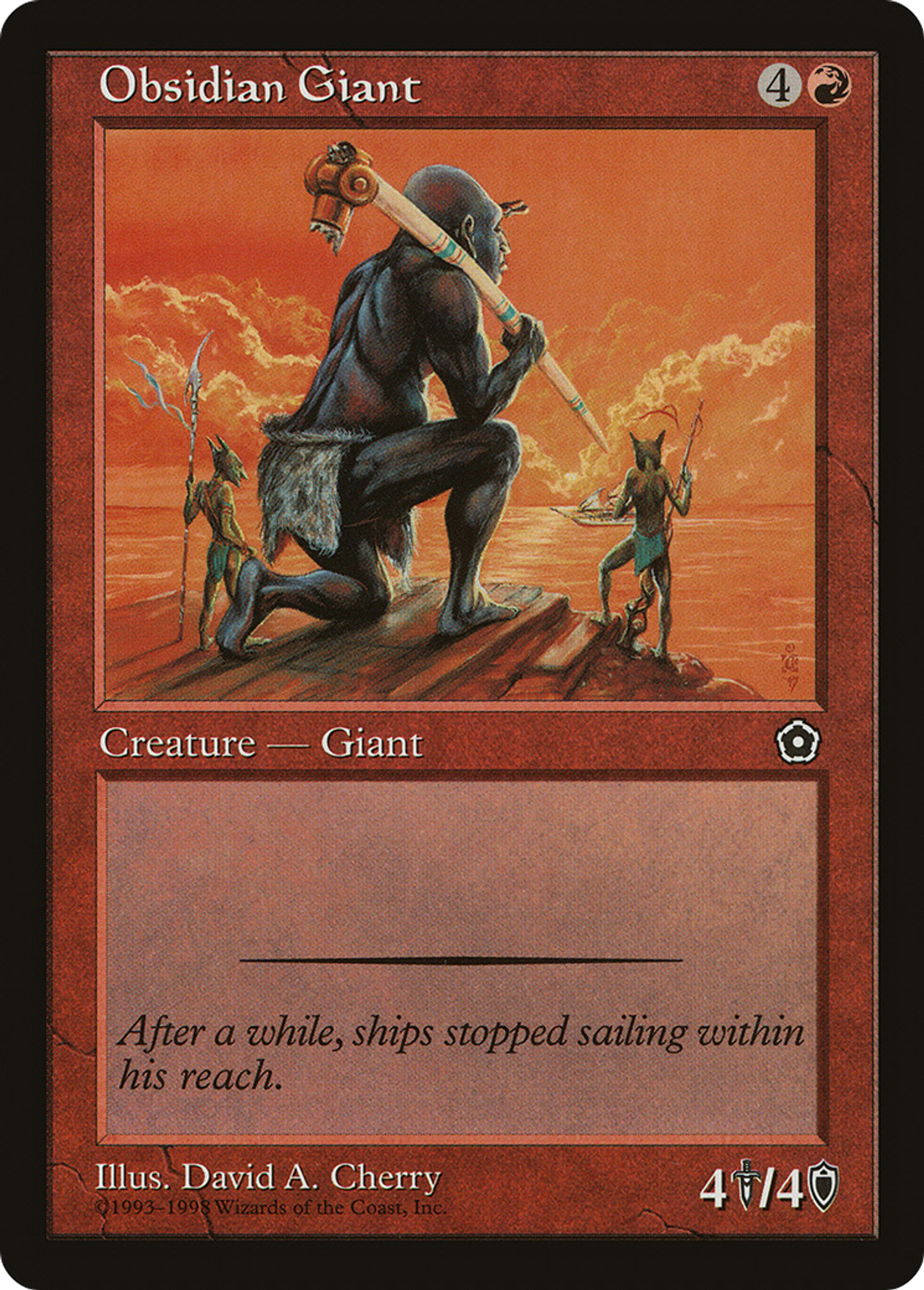 Géant d'obsidienne — Portal Second Age — Magic: The Gathering