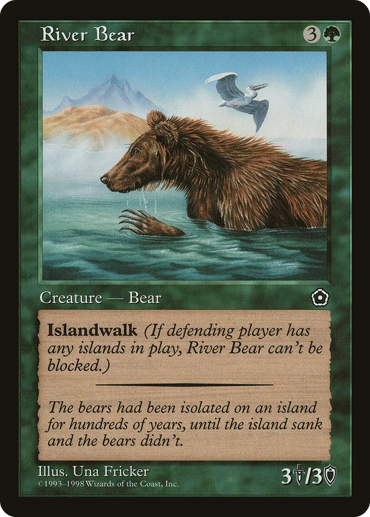 River Bear — Portal Second Age — Magic: The Gathering