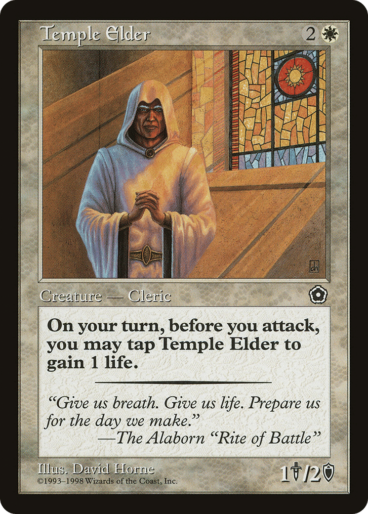 Temple Elder — Portal Second Age — Magic: The Gathering