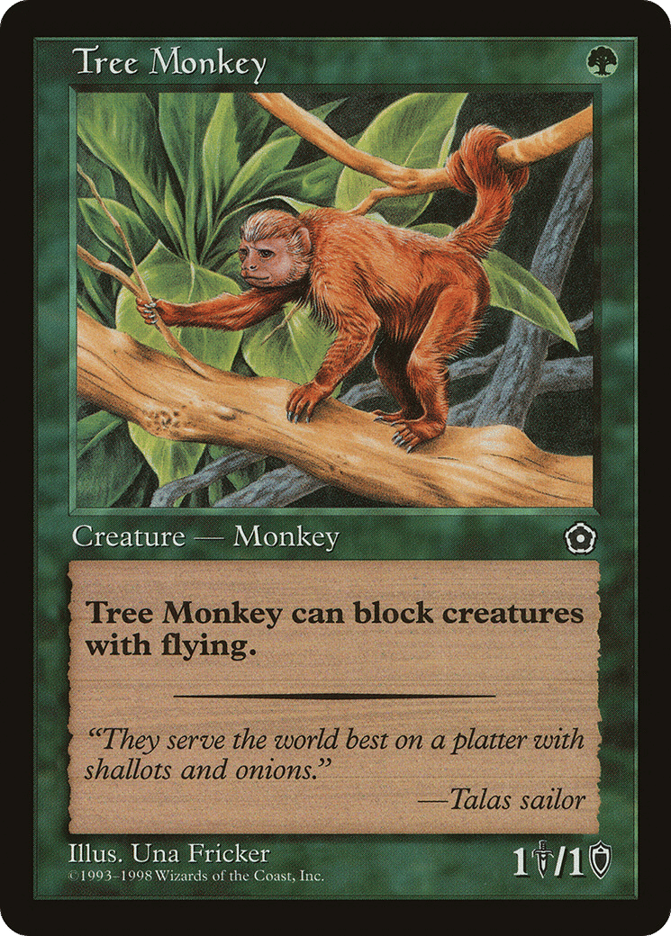 Tree Monkey — Portal Second Age — Magic: The Gathering