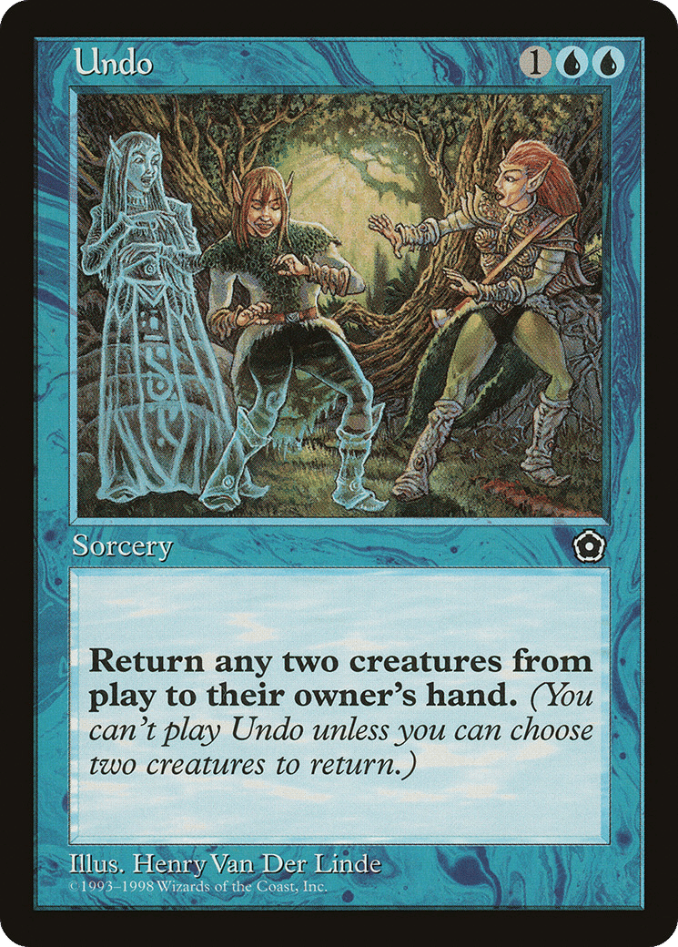Undo — Portal Second Age — Magic: The Gathering