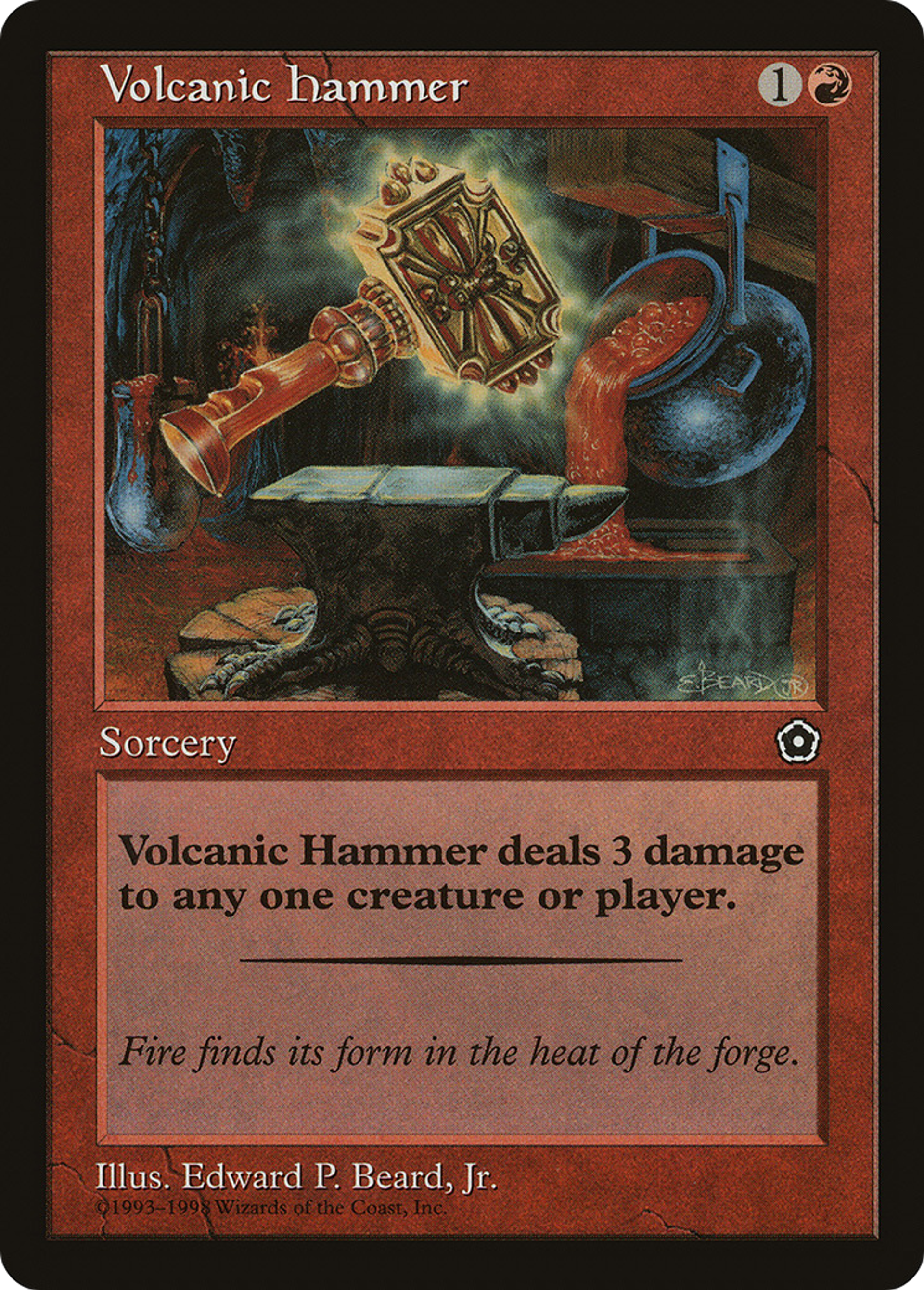 Volcanic Hammer — Portal Second Age — Magic: The Gathering