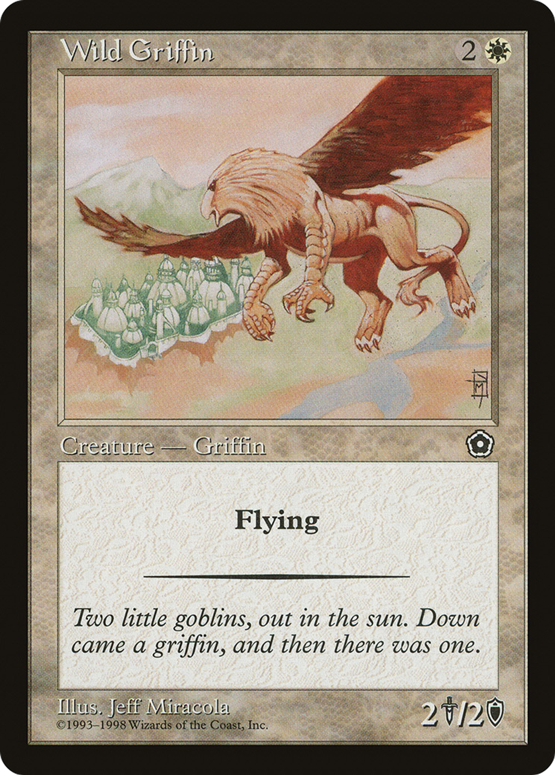 Griffon sauvage — Portal Second Age — Magic: The Gathering