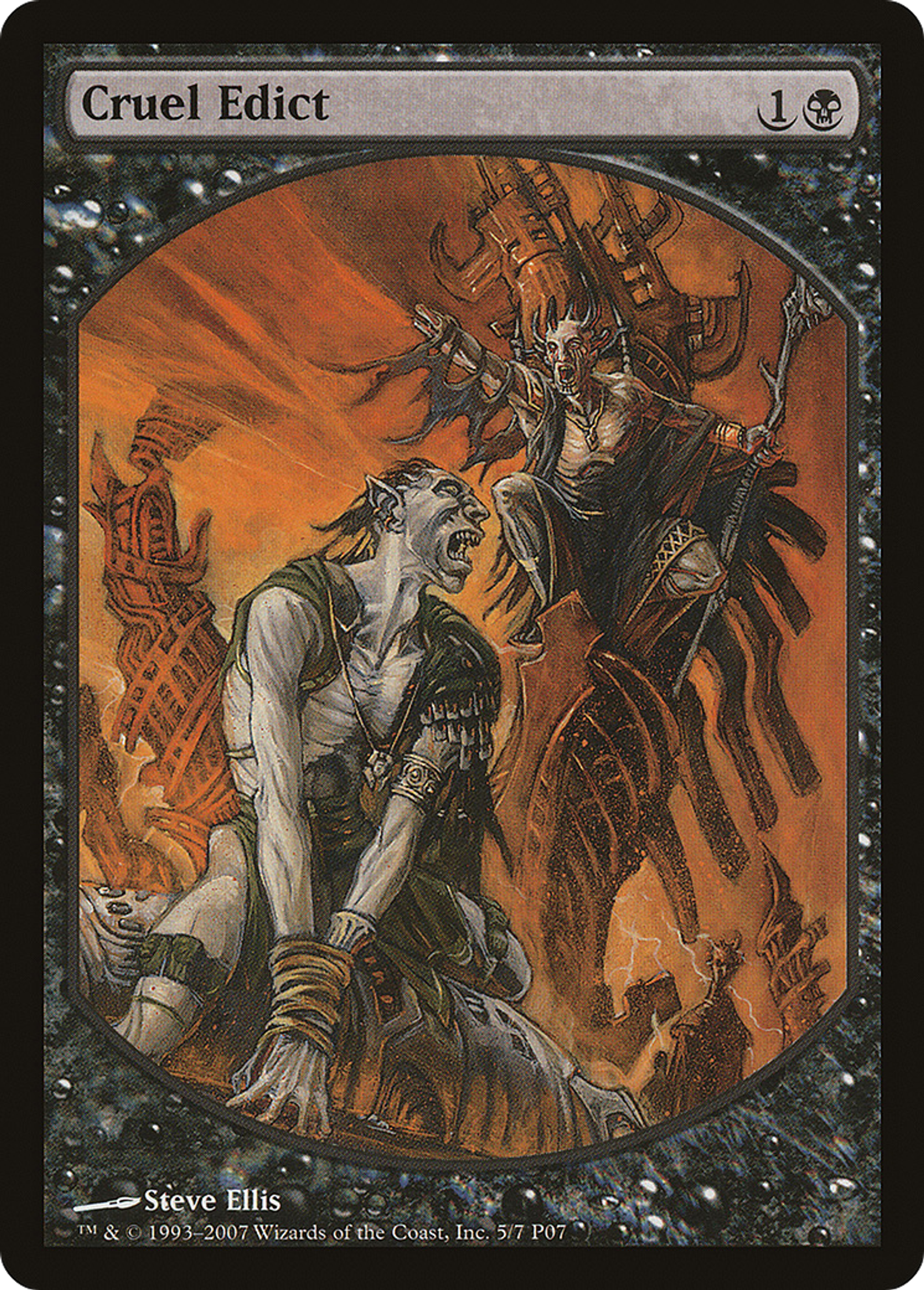 Cruel Edict — Magic Player Rewards 2007 — Magic: The Gathering