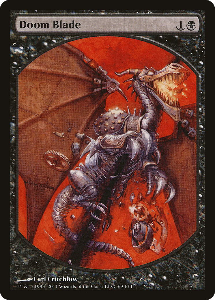 Doom Blade — Magic Player Rewards 2011 — Magic: The Gathering