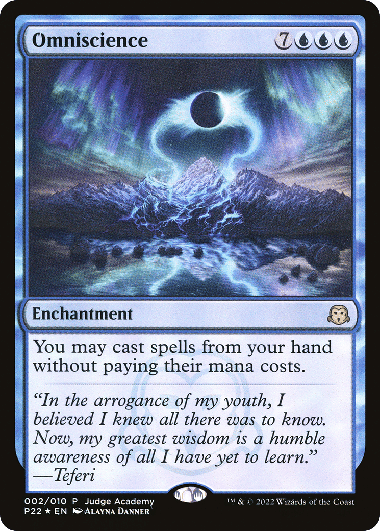 Omniscience — Judge Gift Cards 2022 — Magic: The Gathering