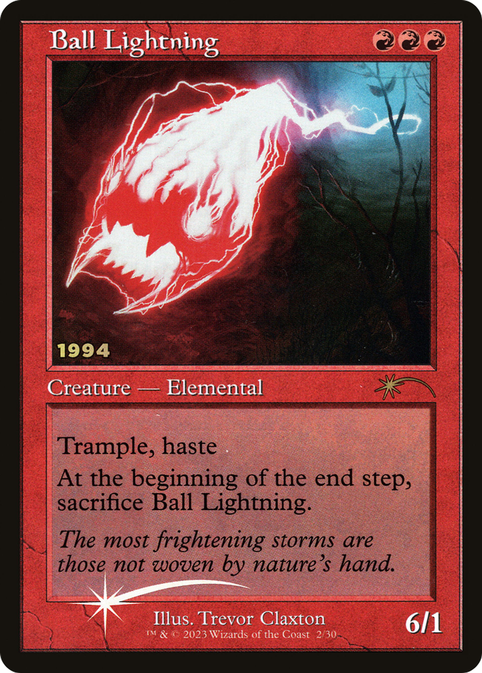 Ball Lightning — 30th Anniversary Play Promos — Magic: The Gathering