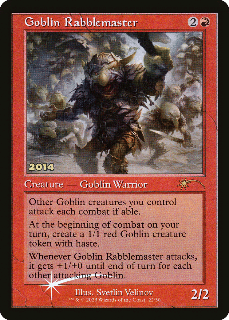 Goblin Rabblemaster — 30th Anniversary Play Promos — Magic: The Gathering