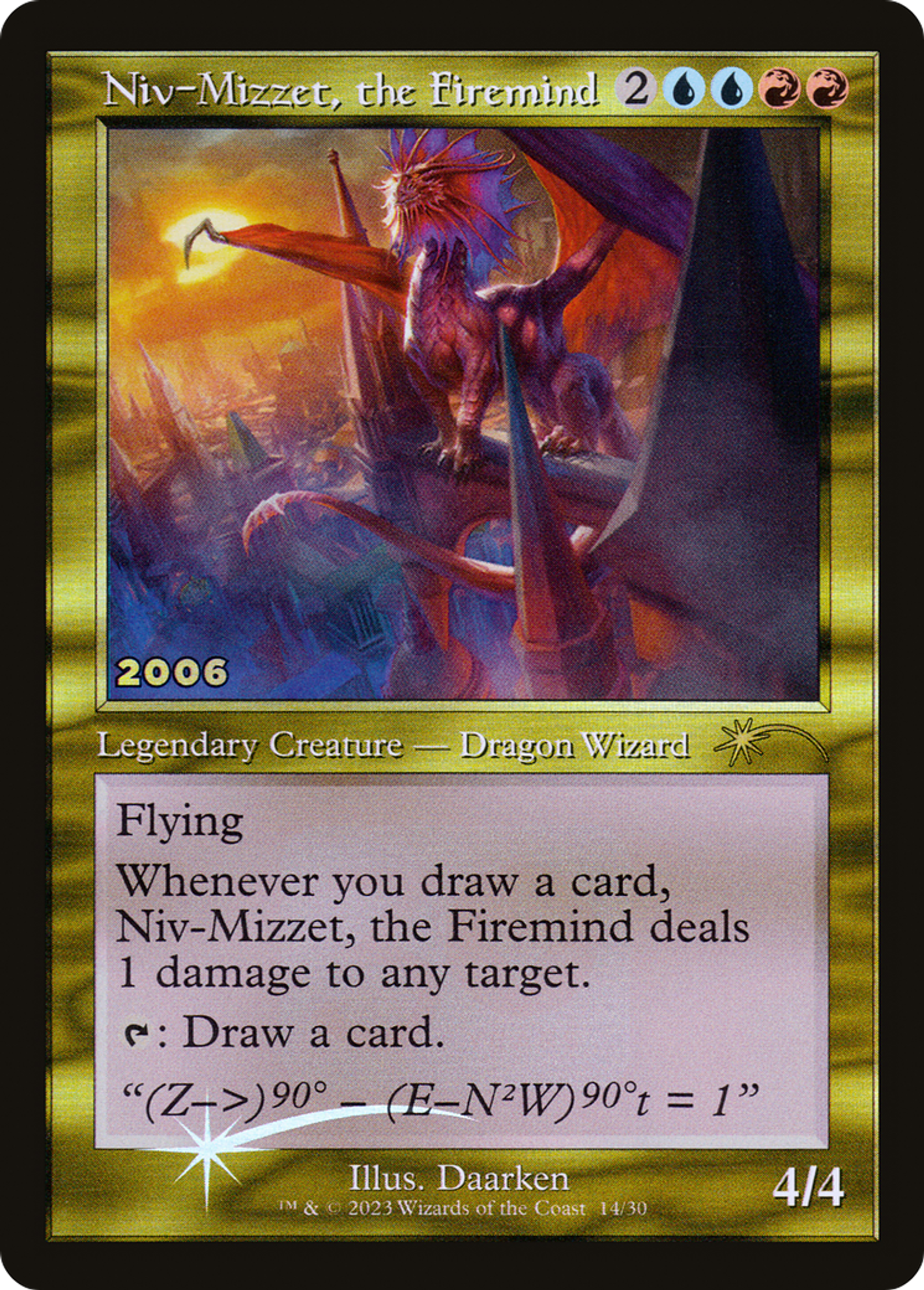 Niv-Mizzet, le Cérébropyre — 30th Anniversary Play Promos — Magic: The Gathering