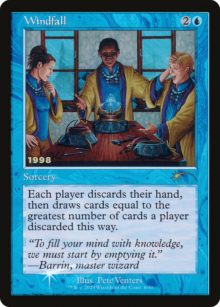 Windfall — 30th Anniversary Play Promos — Magic: The Gathering