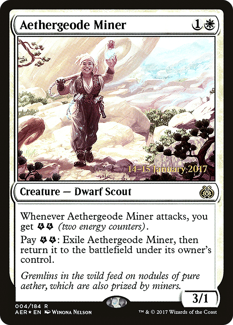 Aethergeode Miner — Aether Revolt Promos — Magic: The Gathering