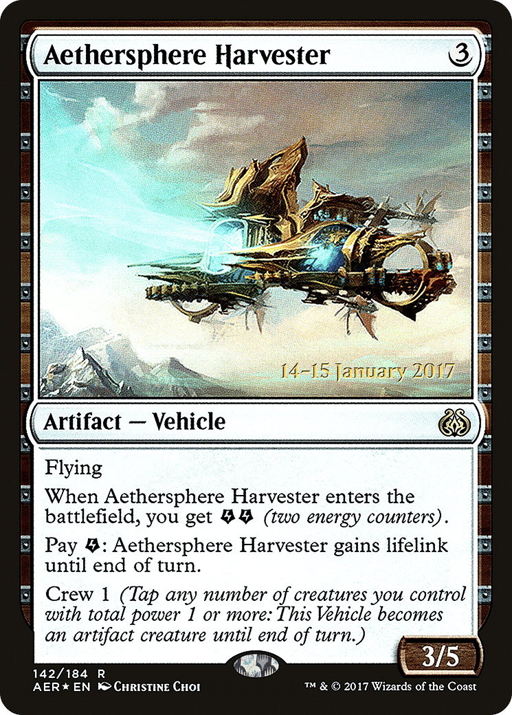Aethersphere Harvester — Aether Revolt Promos — Magic: The Gathering