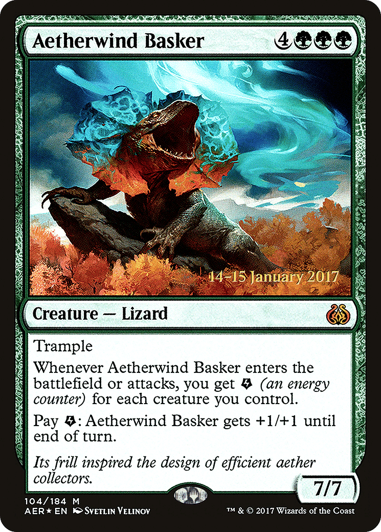 Aetherwind Basker — Aether Revolt Promos — Magic: The Gathering
